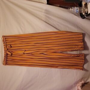 yellow with  red black white stripes 3XL Cacia Wideleg Pullon Pants